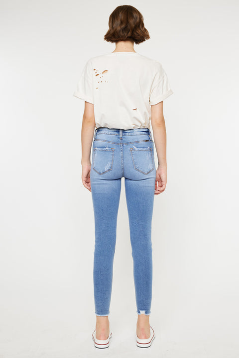 Cecilia High Rise Ankle Skinny Jeans - Official Kancan USA