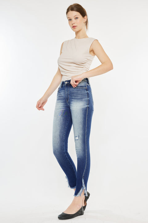 Geneva High Rise Ankle Skinny Jeans - Official Kancan USA