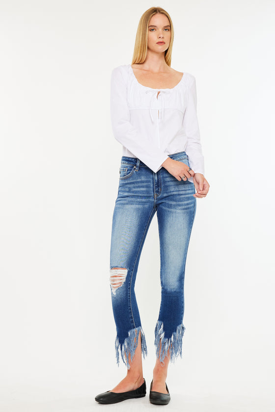 Audrina Mid Rise Ankle Skinny Jeans