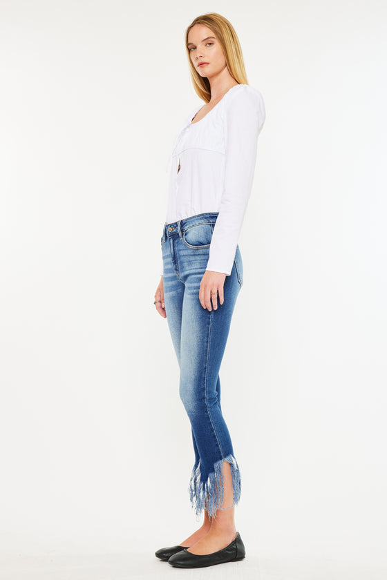 Audrina Mid Rise Ankle Skinny Jeans