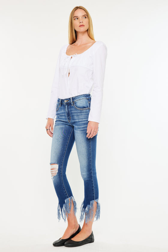 Audrina Mid Rise Ankle Skinny Jeans