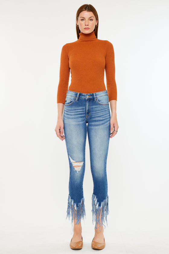 Leslie Mid Rise Ankle Skinny Jeans