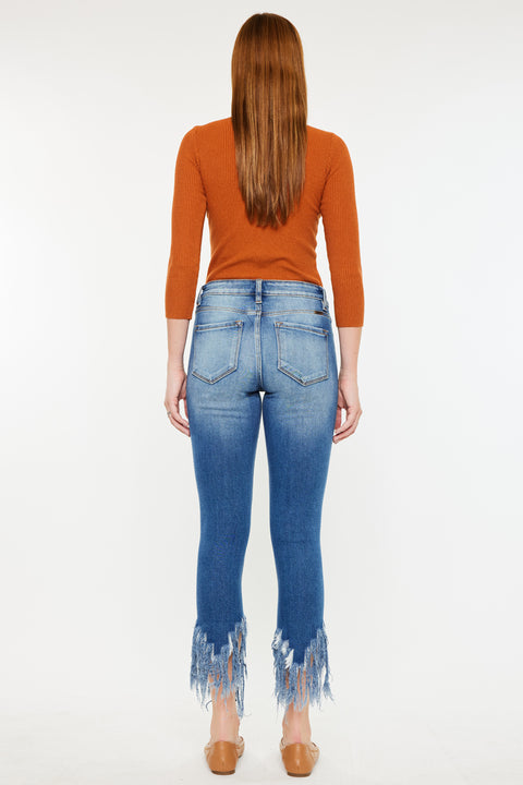 Leslie Mid Rise Ankle Skinny Jeans