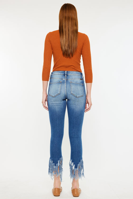 Leslie Mid Rise Ankle Skinny Jeans