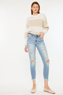  Janine Mid Rise Cropped Skinny Jeans