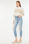 Janine Mid Rise Cropped Skinny Jeans