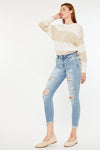 Janine Mid Rise Cropped Skinny Jeans