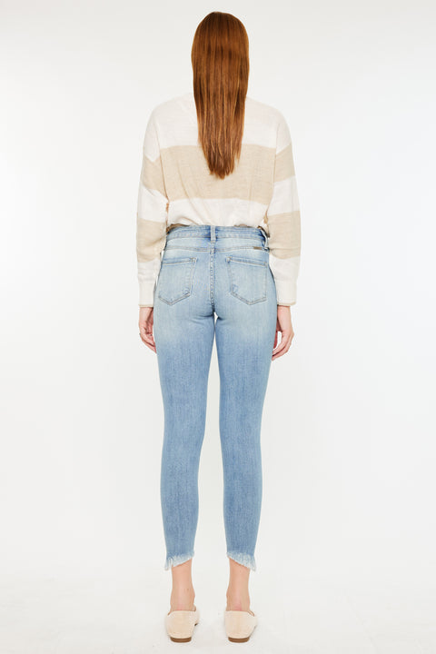 Janine Mid Rise Cropped Skinny Jeans