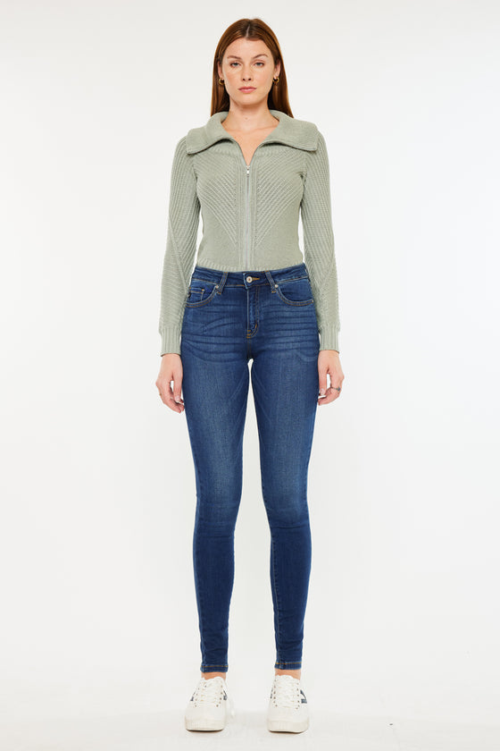 Annaka Mid Rise Super Skinny Jeans