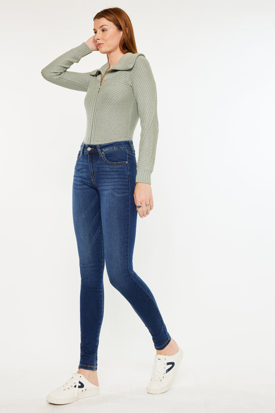 Annaka Mid Rise Super Skinny Jeans