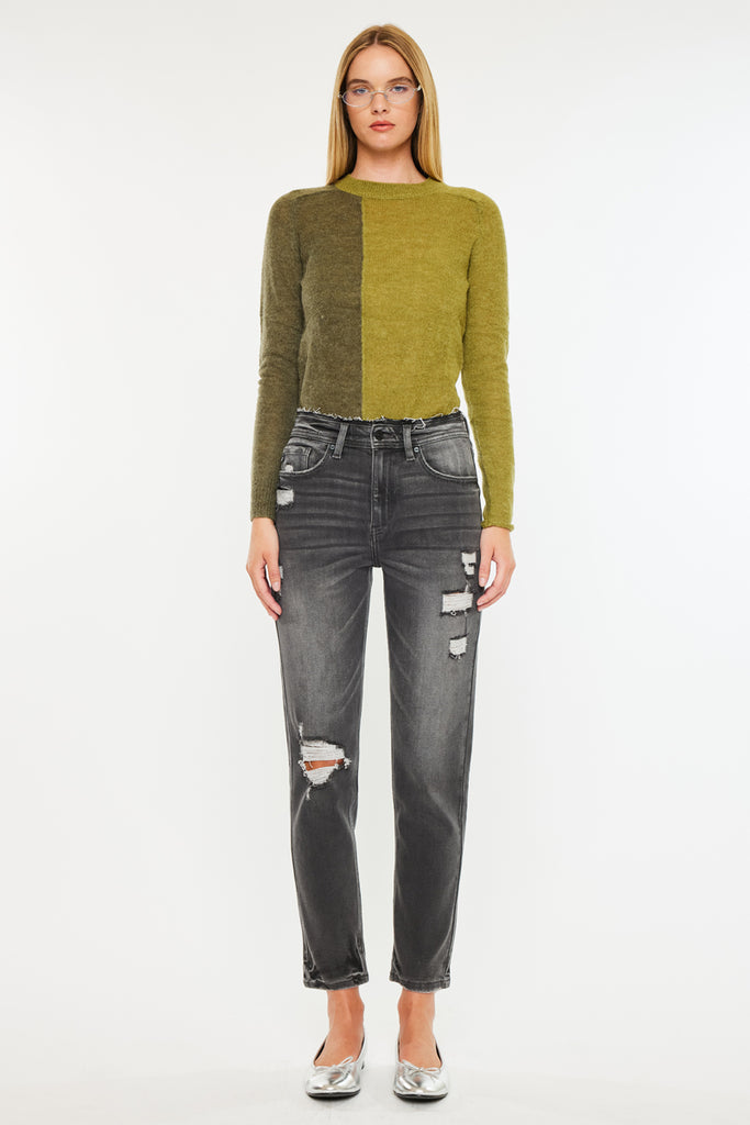 Clemence High Rise Mom Jeans