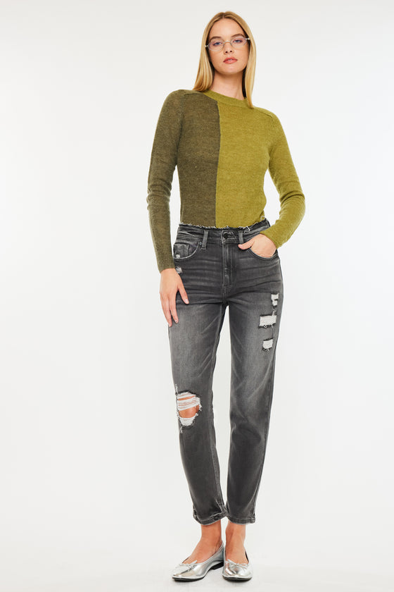 Clemence High Rise Mom Jeans