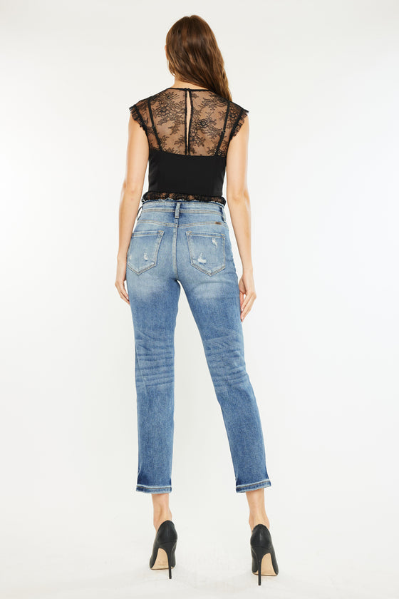 Clemence High Rise Mom Jeans