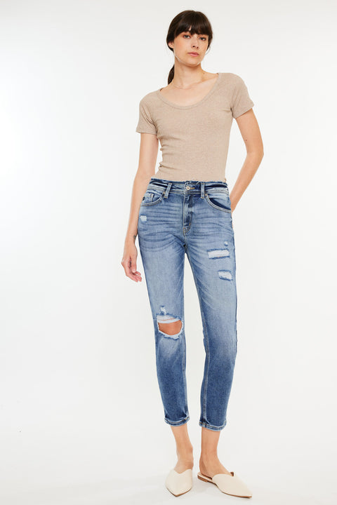 Clemence High Rise Mom Jeans - Official Kancan USA