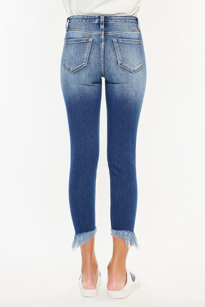 Azaria High Rise Cropped Skinny Jeans - Official Kancan USA