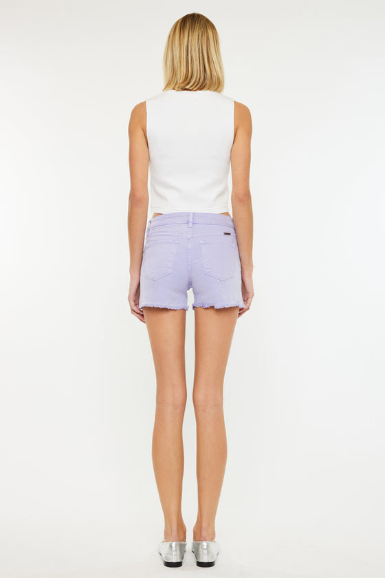 Lilac High Rise Shorts