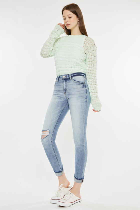 Remio High Rise Mom Jeans - Official Kancan USA