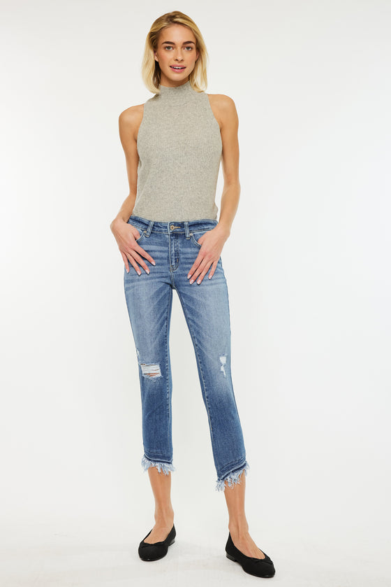 Camila Mid Rise Ankle Skinny Jeans