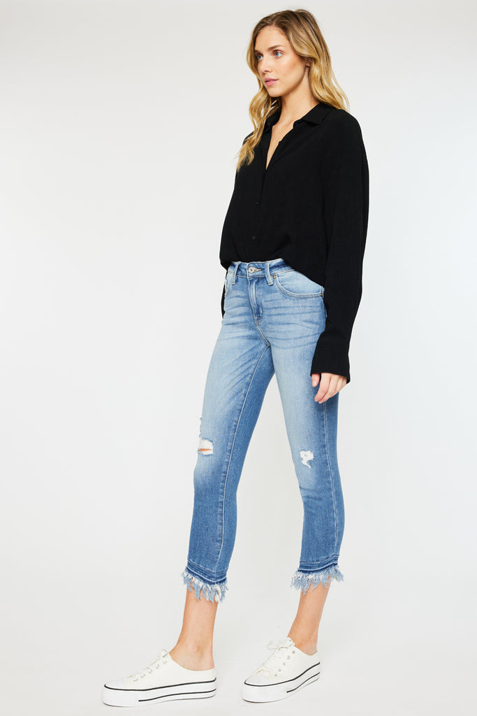 Camila Mid Rise Ankle Skinny Jeans - Official Kancan USA