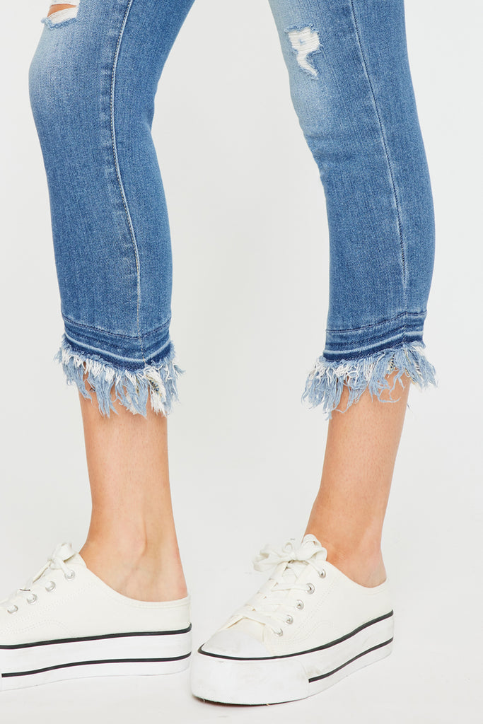 Camila Mid Rise Ankle Skinny Jeans - Official Kancan USA