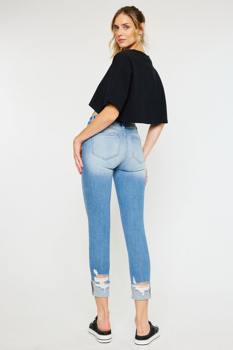 April High Rise Ankle Skinny Jeans - Official Kancan USA