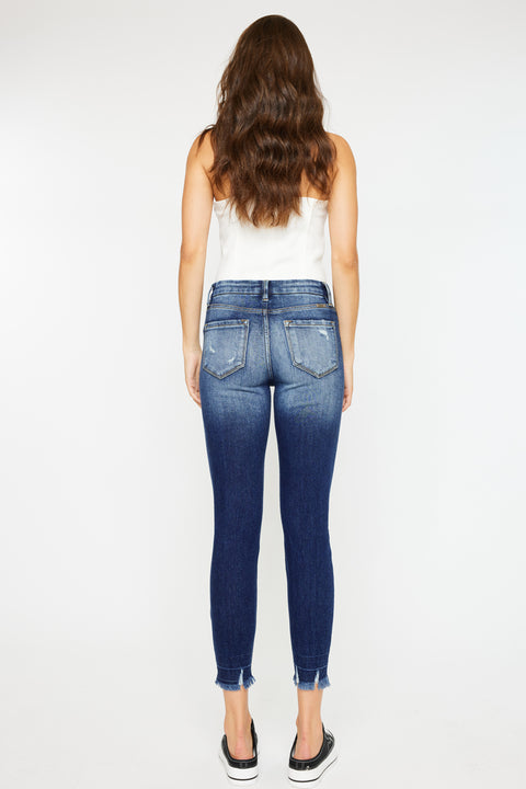 Eliza High Rise Ankle Skinny Jeans - Official Kancan USA