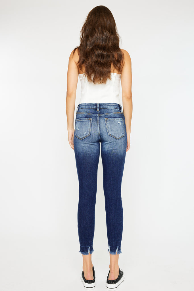 Eliza High Rise Ankle Skinny Jeans - Official Kancan USA