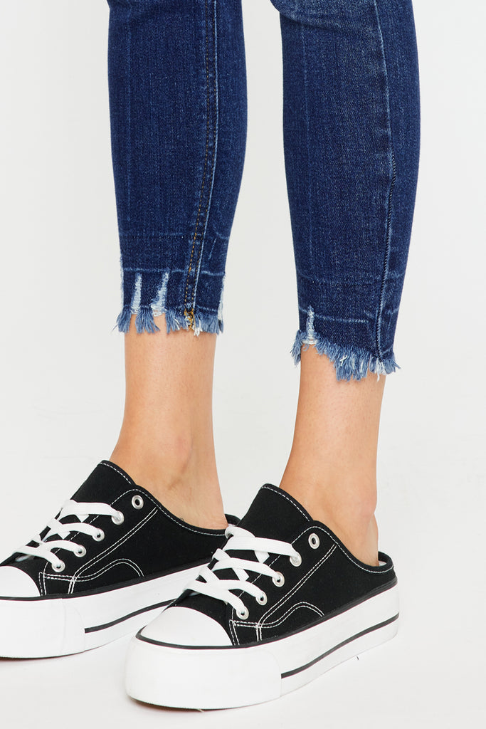 Eliza High Rise Ankle Skinny Jeans - Official Kancan USA