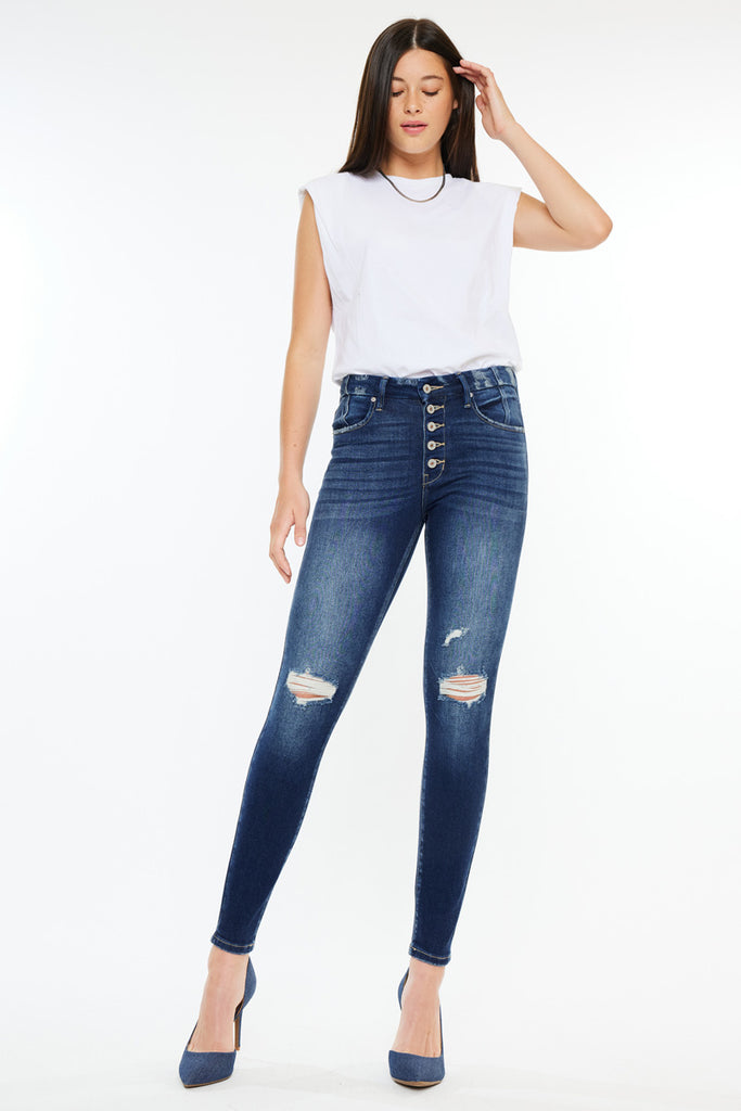 Novah High Rise Super Skinny Jeans - Official Kancan USA