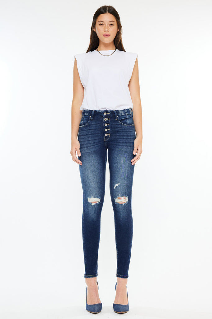 Novah High Rise Super Skinny Jeans - Official Kancan USA