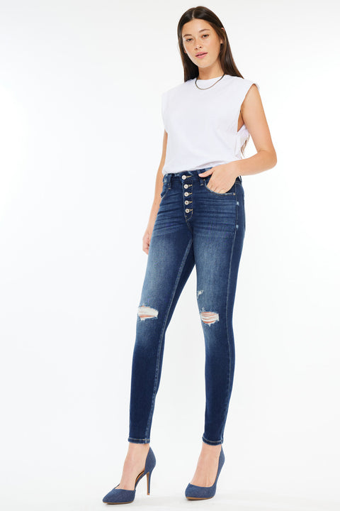 Novah High Rise Super Skinny Jeans - Official Kancan USA