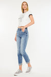 Kaly High Rise Slim Straight Leg Jeans