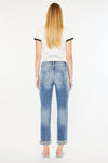 Kaly High Rise Slim Straight Leg Jeans