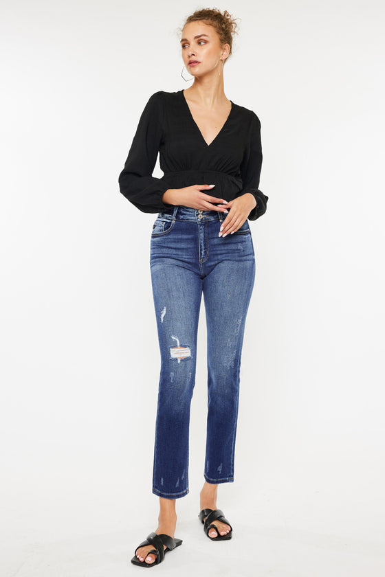 Alanis High Rise Straight Leg Jeans - Official Kancan USA