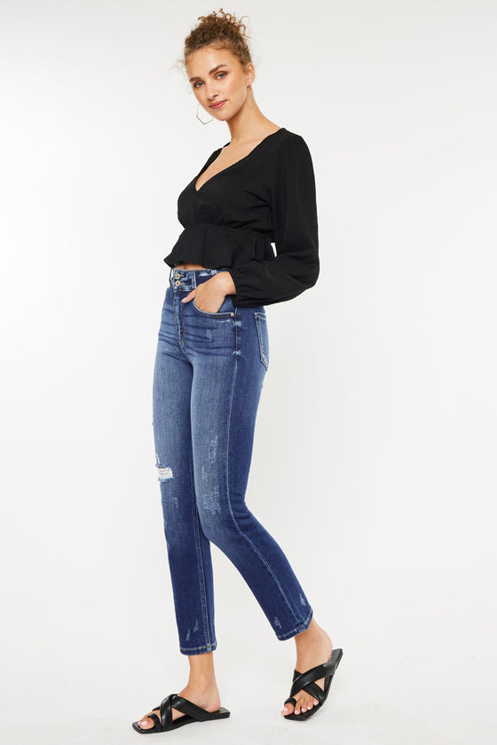 Alanis High Rise Straight Leg Jeans - Official Kancan USA