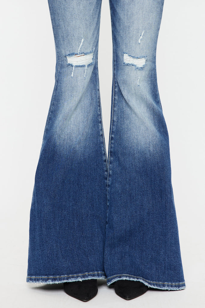 Chloe High Rise Super Flare Jeans - Official Kancan USA