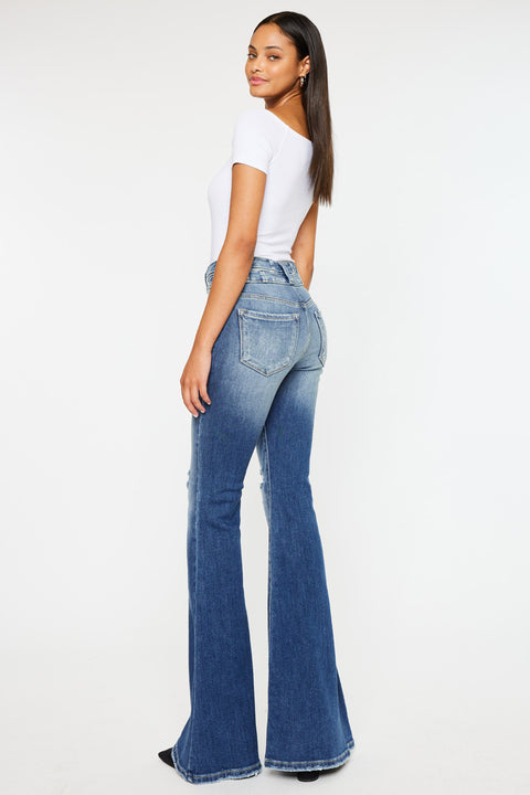 Chloe High Rise Super Flare Jeans - Official Kancan USA