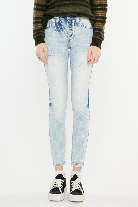 Satya High Rise Ankle Skinny Jeans - Official Kancan USA