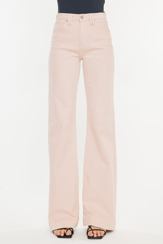 Kiera High Rise Wide Flare Jeans - Official Kancan USA