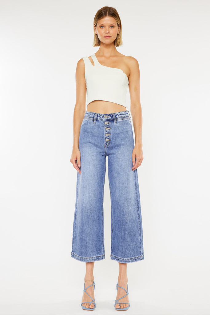 Kathleen Ultra High Rise Wide Leg Jeans - Official Kancan USA