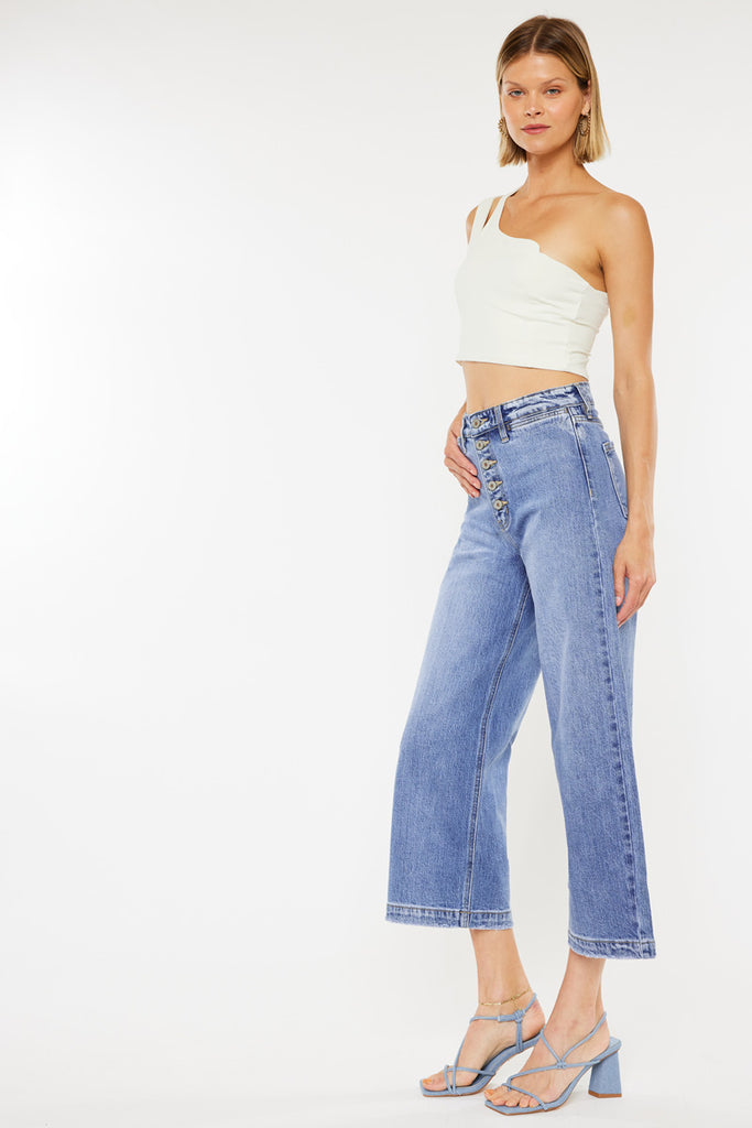 Kathleen Ultra High Rise Wide Leg Jeans - Official Kancan USA