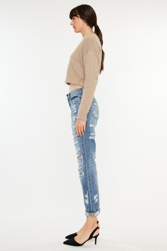 Baker Mid Rise Boyfriend Jeans - Official Kancan USA