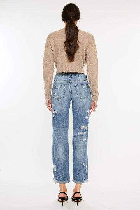 Baker Mid Rise Boyfriend Jeans - Official Kancan USA