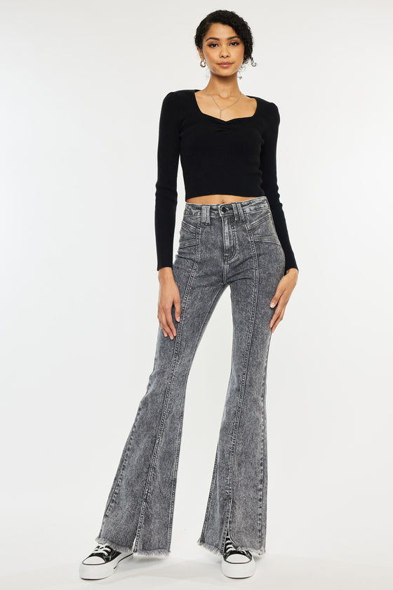 Lucine High Rise Flare Jeans - Official Kancan USA