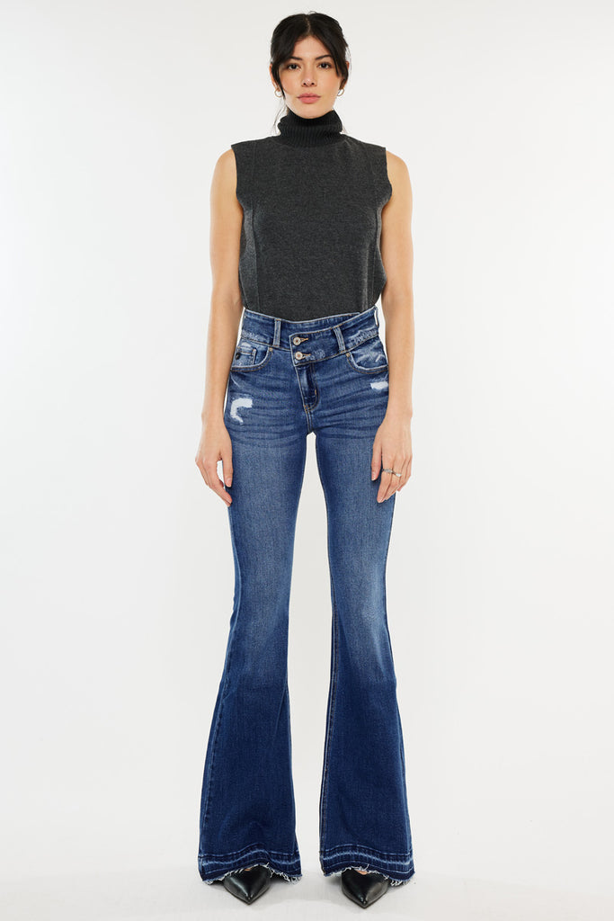 Amaya High Rise Flare Jeans - Official Kancan USA