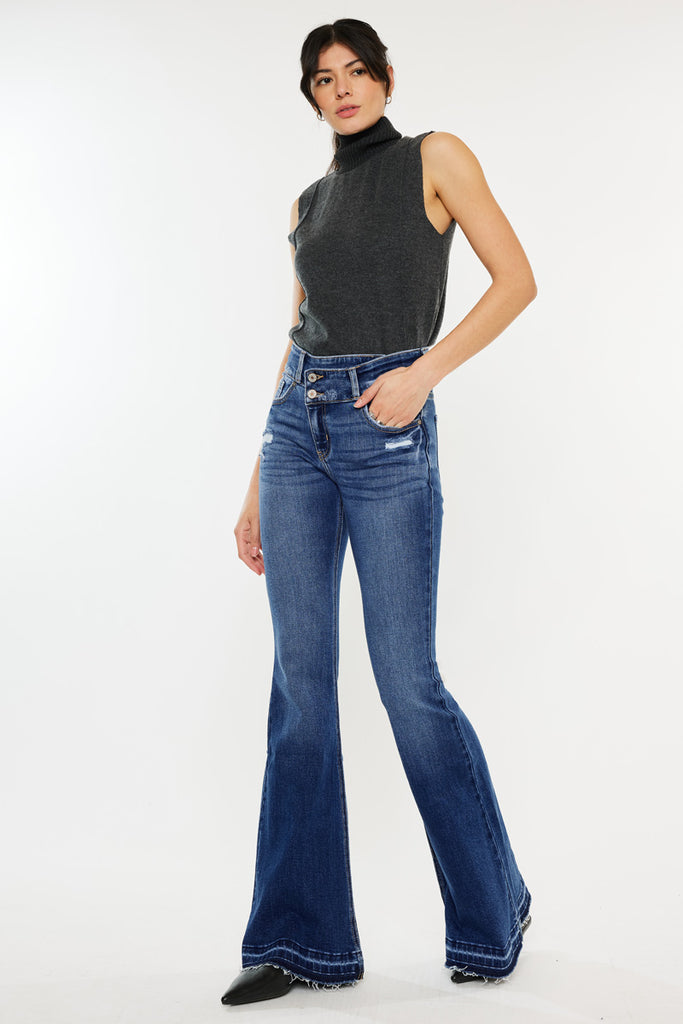 Amaya High Rise Flare Jeans - Official Kancan USA