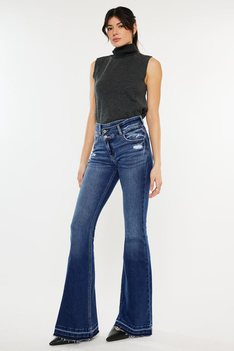 Amaya High Rise Flare Jeans - Official Kancan USA