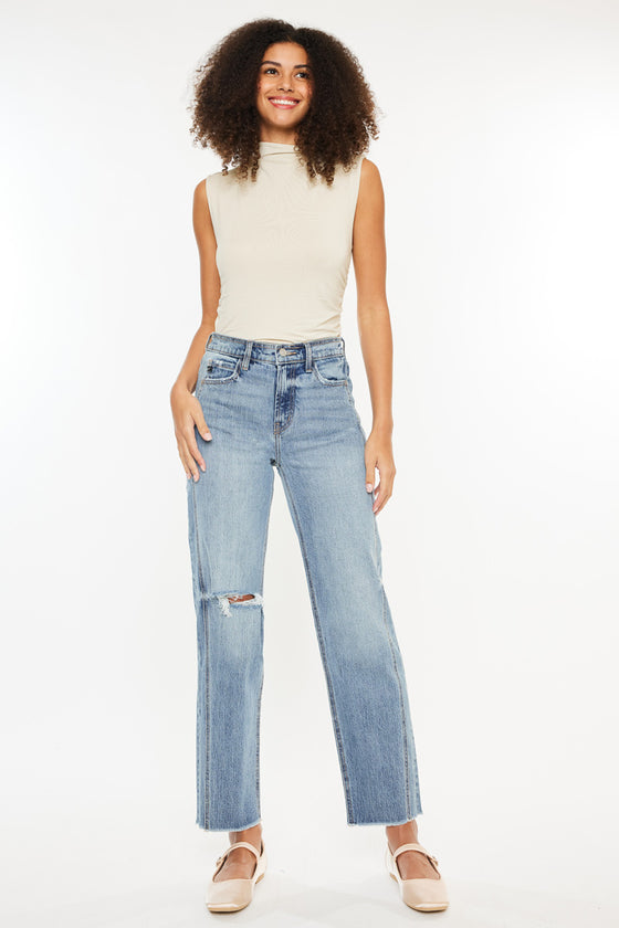 Georgiana Ultra High Rise 90's Boyfriend Fit Jeans - Official Kancan USA