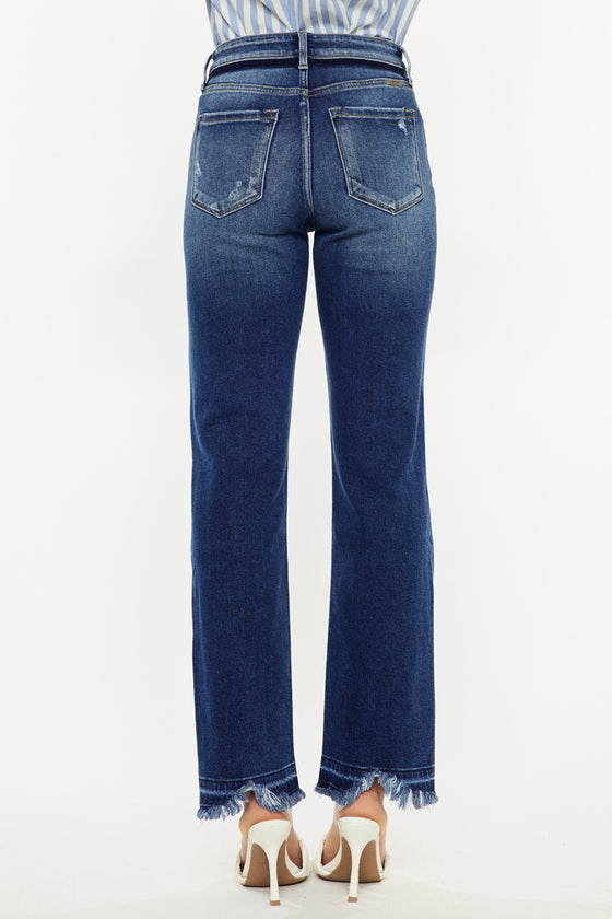 Peach High Rise Slim Straight - Official Kancan USA