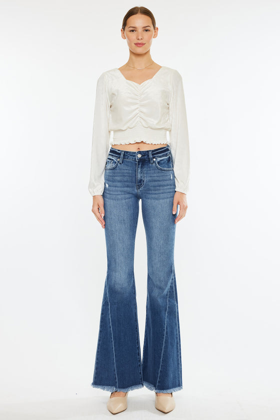 Cleo Mid Rise Flare Jeans